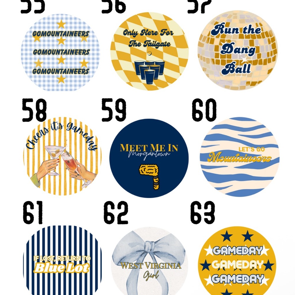 Assorted Gameday Button - Picture 8 of 14